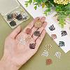 BENECREAT 30Pcs 5 Style Spray Painted Alloy Pendants FIND-BC0003-21-3