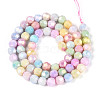 Anti-Tarnish Electroplate Glass Beads Strands EGLA-T021-6mm-15-12-3