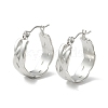 Non-Tarnish 304 Stainless Steel Wide Chunky Hoop Earrings for Women EJEW-P197-04P-1