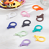 80Pcs 10 Colors Plastic Lobster Claw Clasps KY-LP0001-06-1