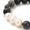 Natural Sodalite Beaded Bracelets BJEW-E098-04G-2