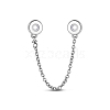 TINYSAND 925 Sterling Silver Round Safety Chains & Beads TS-S-141-2