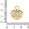 Real 18K Gold Plated Brass Glass Pendants KK-L209-087G-3