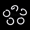 Spray Painted Iron Open Jump Rings IFIN-T017-04C-20-1