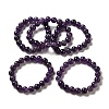 Natural Amethyst Stretch Bracelets B073-2-3