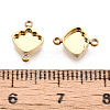 304 Stainless Steel Connector Cabochon Settings STAS-N115-31G-3