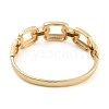 Ion Plating(IP) 304 Stainless Steel Hollow Square Link Hinged Bangles for Women BJEW-Z068-04G-03-3