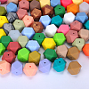 Hexagonal Silicone Beads SI-JX0020A-13-4