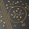 DIY Brass Twisted Chains Necklace Making Kits DIY-LS0002-85-5