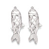 304 Stainless Steel Fish Pendants STAS-T069-15P-1