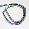 Electroplate Non-magnetic Synthetic Hematite Beads Strands G-J162-A-08-2