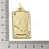 Brass Micro Pave Cubic Zirconia Pendants with Enamel KK-H458-03G-13-3