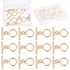 CREATCABIN 12 Sets Brass Toggle Clasps KK-CN0001-98-1