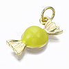 Brass Enamel Charms ENAM-S128-001I-NR-2