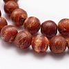 Tibetan Style Wave Pattern dZi Beads G-K166-02-10mm-L2-03-3