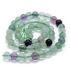 Natural Fluorite Beads Strands X-G-G763-06-8mm-2