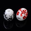 Handmade Printed Porcelain Beads PORC-S435-M-2