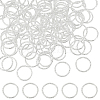 WADORN 200Pcs Iron Textured Jump Rings IFIN-WR0001-16-1