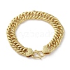 Brass Cuban Chain Bracelets for Women Men BJEW-R016-01G-01-4