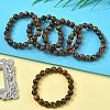 Natural Tiger Eye Bead Stretch Bracelets BJEW-K212-C-028-1