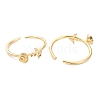 Adjustable Brass Cuff Rings RJEW-J074-07G-2