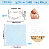 5Pcs 925 Sterling Silver Split Jump Rings STER-BBC0009-45C-2
