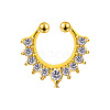 Alloy Crystal Rhinestone Hoop Nose Rings for Women Men WGB2B16-01-1