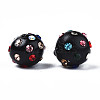 Polymer Clay Rhinestone Beads RB-T017-31H-A-2