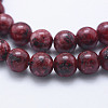 Natural Larvikite Beads Strands G-E443-A03-3