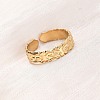 304 Stainless Steel Open Cuff Rings for Women RJEW-K309-14G-1