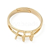 Adjustable Brass Finger Ring Trays for Hanging Pendant KK-K414-03C-G-2