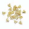 Brass Micro Pave Cubic Zirconia Charms KK-F764-04G-2