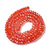 Baking Electroplate Glass Beads Strands DGLA-A039-J4mm-B01-2