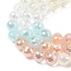 Electroplate Glass Beads Strands EGLA-D300-06-8mm-20-4