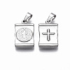 Non-Tarnish 304 Stainless Steel Pendants X-STAS-R112-004-2