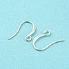 925 Sterling Silver Hoop Earring Findings STER-H107-04S-3