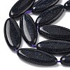 Synthetic Blue Goldstone Beads Strands G-B078-E14-01A-4