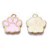 Alloy Enamel Pendants ENAM-T016-22LG-RS-4