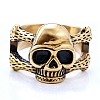 Titanium Steel Skull Finger Ring PW-WG20883-21-1