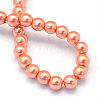 Baking Painted Pearlized Glass Pearl Round Bead Strands HY-Q003-12mm-77-4