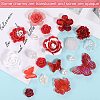 50G Resin Acrylic DIY Accessories Simulation Baroque Style Rose Halo Dyed Mixed Flower DIY Accessories JX581A-4