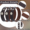 18Pcs PU Leather Snap Bracelets for Women Men BJEW-CY0001-13C-6