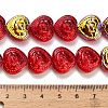 Electroplate Baking Paint Glass Beads Strands X-EGLA-K061-13A-AB05-4