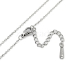 Halloween Series 202 Stainless Steel Cable Chain Pumpkin Pendant Necklaces NJEW-S005-01P-A-3