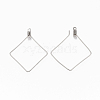 304 Stainless Steel Wire Pendants STAS-T051-005-3