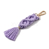 Handmade Macrame Nylon Thread Pendant Decorations HJEW-P019-06G-04-3