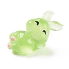Luminous Resin Rabbit Ornament DJEW-R011-02C-1