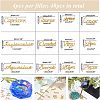 Olycraft 10 Style Twelve Constellations Word Zinc Alloy Cabochons DIY-OC0006-90-4