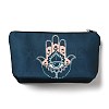 Evil Eye & Hamsa Hand Theme Polyester Cosmetic Pouches ABAG-D009-01J-2