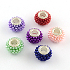 ABS Plastic Imitation Pearl Rondelle European Beads OPDL-Q130-M-1
